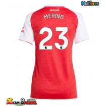Camisa de Futebol Arsenal Mikel Merino #23 Equipamento Principal Mulheres 2025-26 Manga Curta